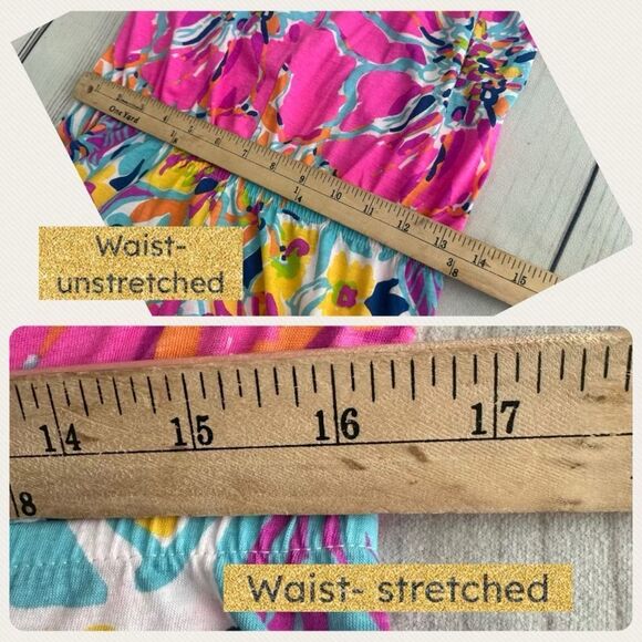 Lilly Pulitzer Colorful Floral Mini Romper Kids Size XL 12-14 Tropical Beach - Picture 9 of 9